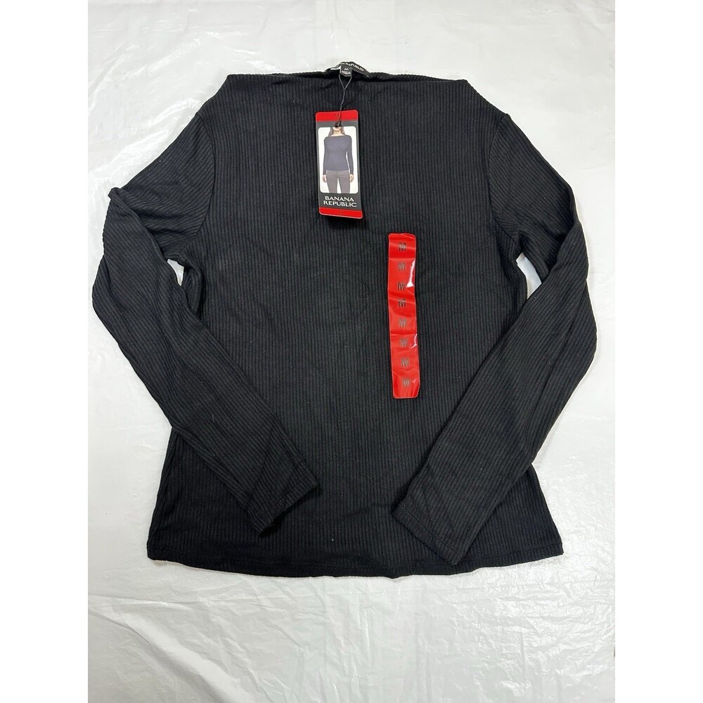 Banana Republic Women’s Ribbed Sweater Size M Black New With Tags